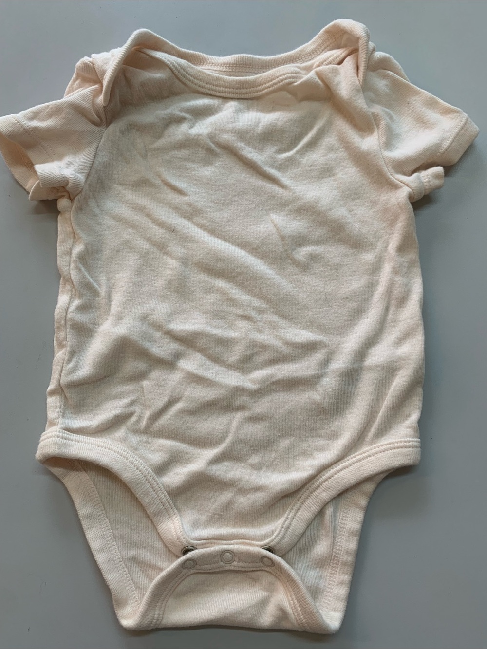 cloud island Pale Pink Short-Sleeve Baby Bodysuit